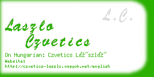 laszlo czvetics business card
